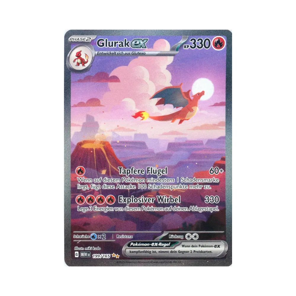 Glurak ex [Brave Wing | Explosive Vortex] (Charizard ex) - 151 KP03.5 - #199 - DE - Near Mint