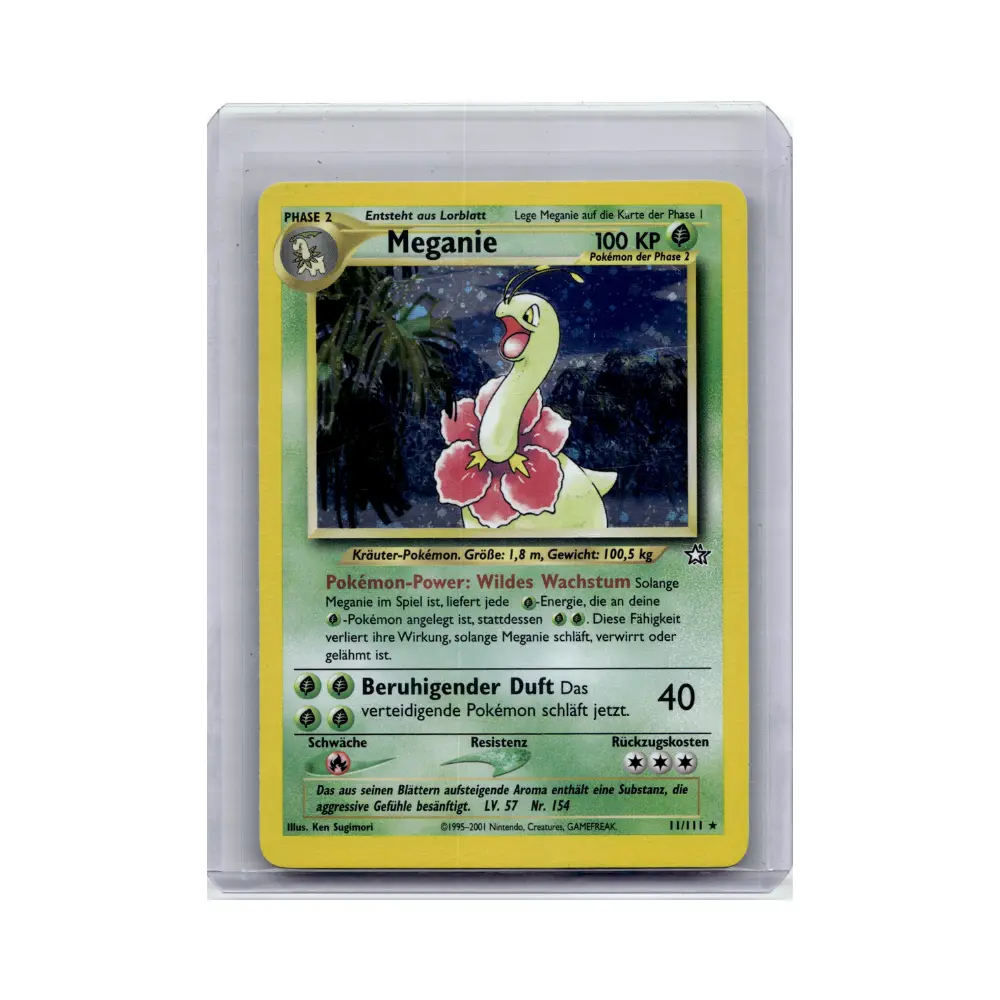 Meganie [Herbal Scent | Body Slam] (Meganium) - Neo Genesis NG - #10 - DE - Excellent - Holo
