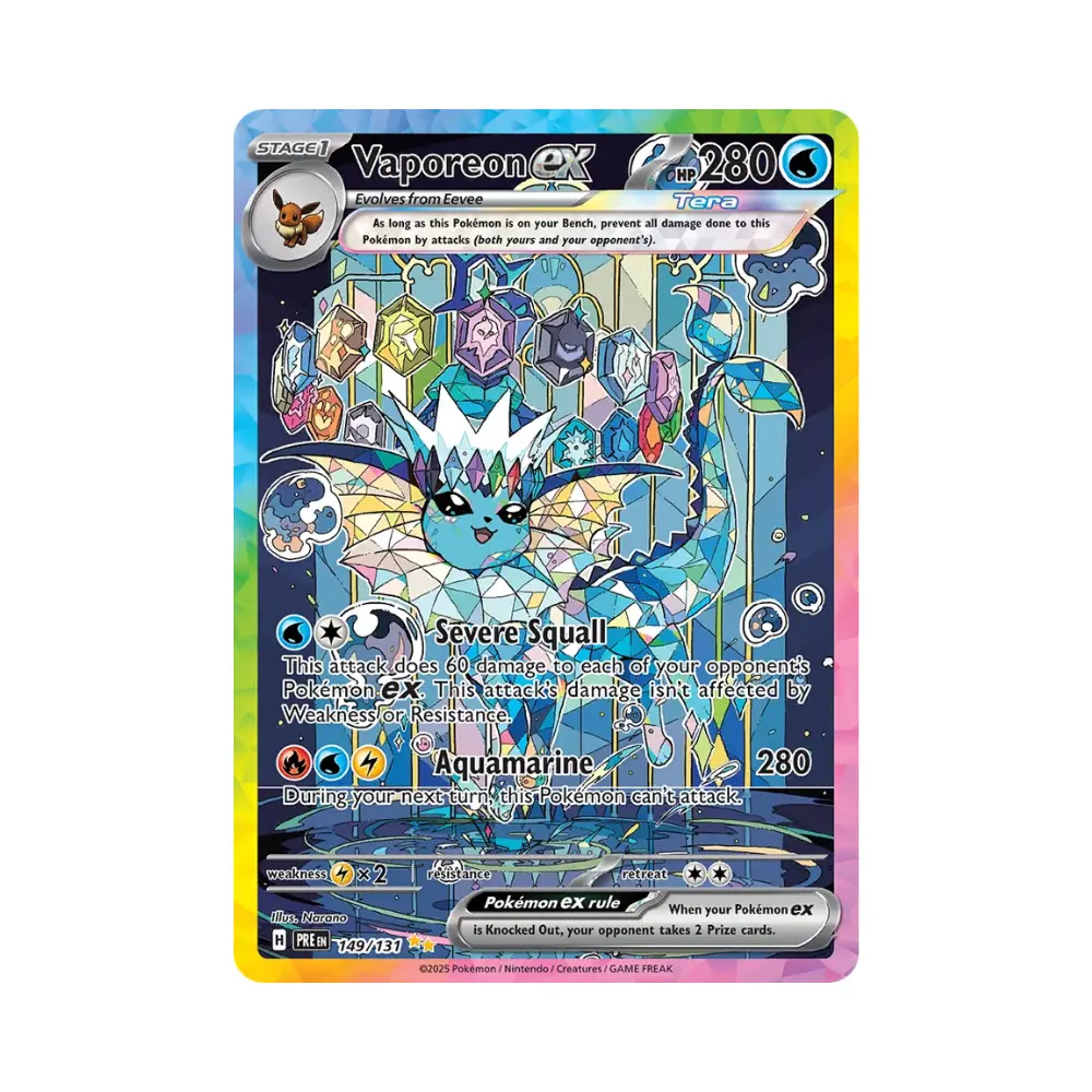 Aquana ex (Vaporeon ex) - Prismatic Evolutions - #149