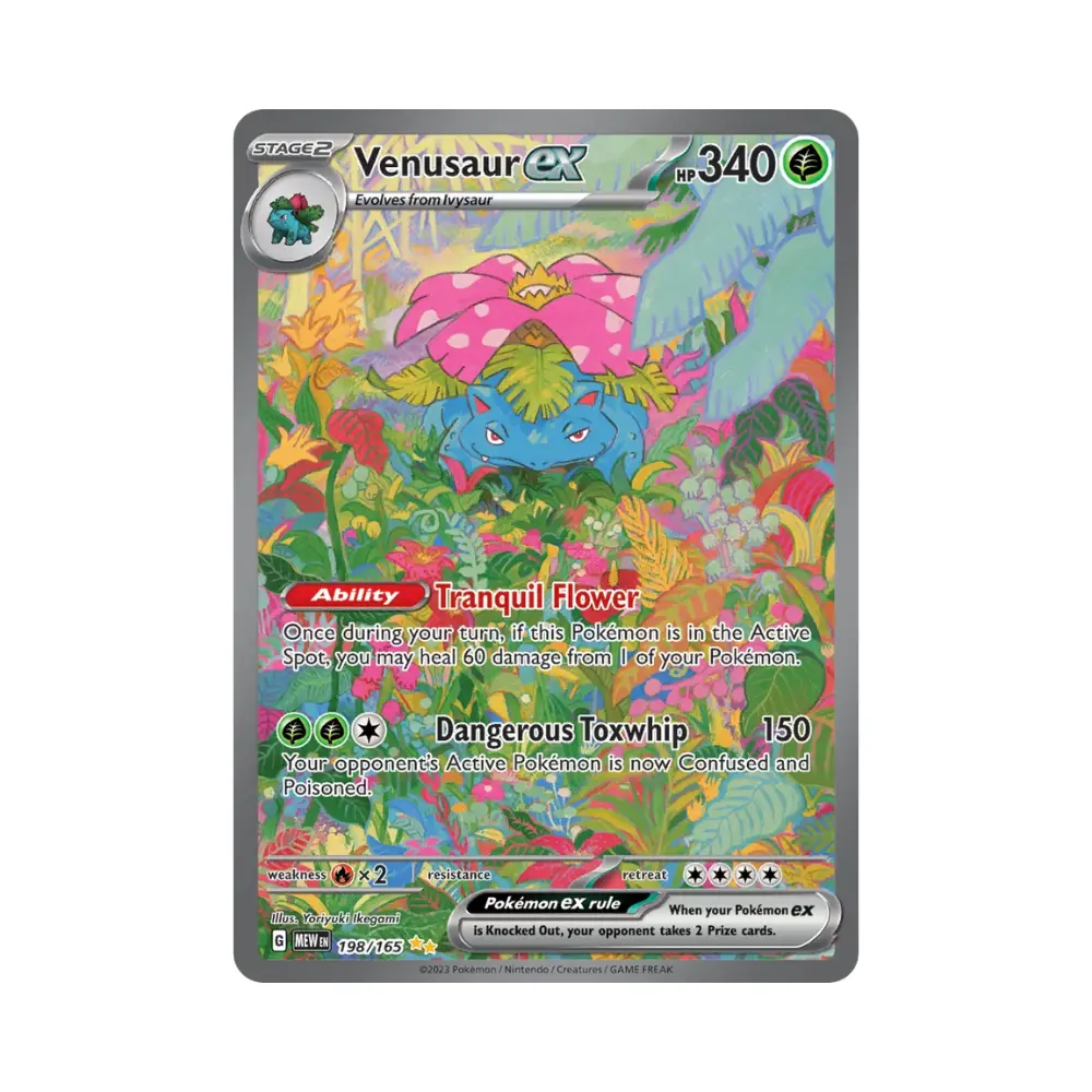 Bisaflor ex [Tranquil Flower | Dangerous Toxwhip] (Venusaur ex) - 151 SV03.5 - #198 - EN - Near Mint
