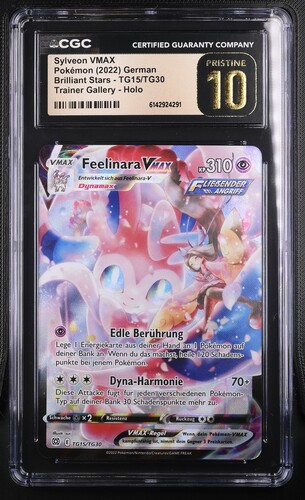 Sylveon VMAX TG15-TG30 Brilliant Stars - GERMAN - CGC PRISTINE 10 - Graded Slab
