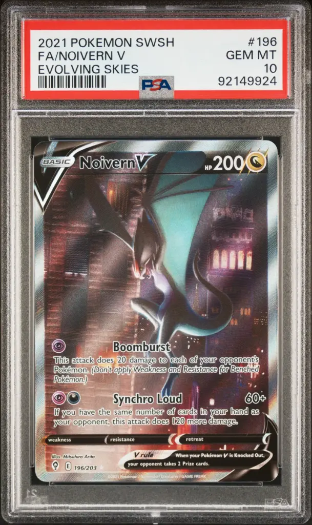 Noivern V 196 Evolving Skies (FA) - EN - PSA Gem MT 10 - Graded Slab