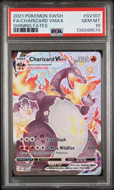 Charizard VMAX (Shiny) SV107 Shining Fates - EN - PSA Gem MT 10 - Graded Slab