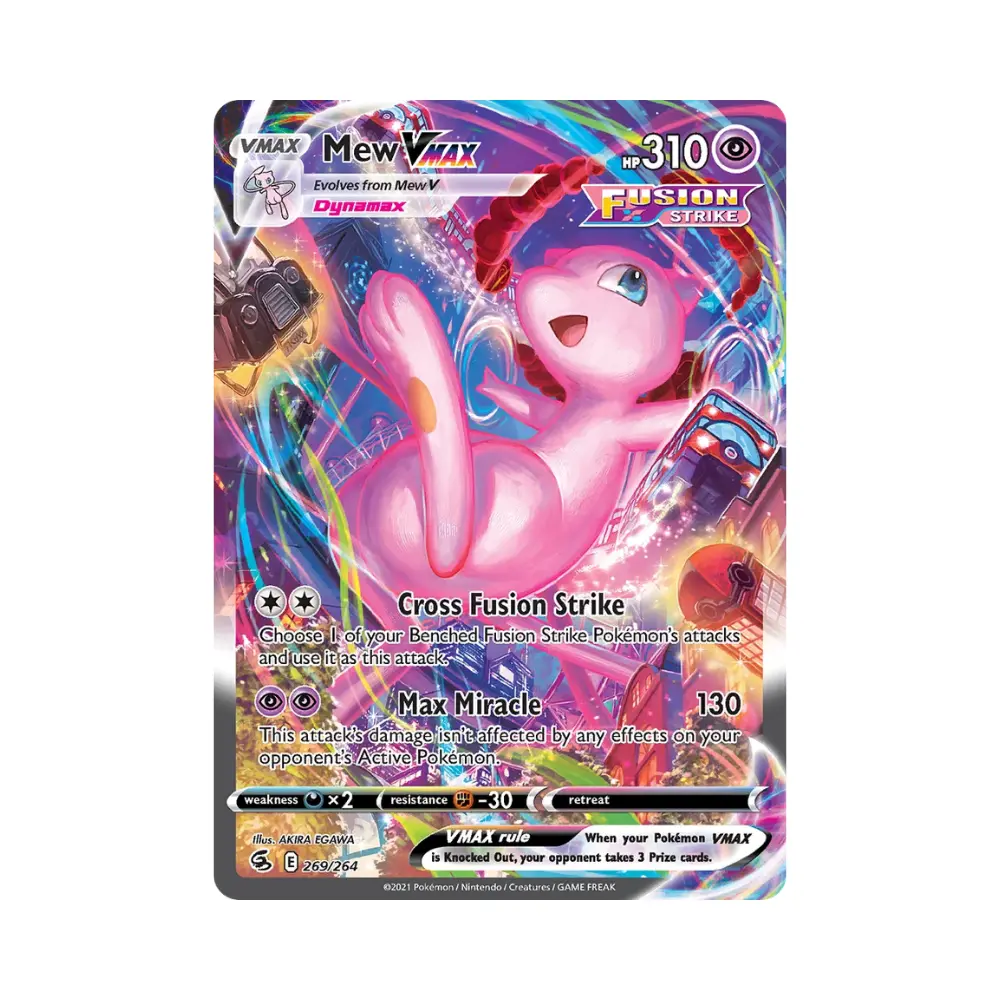 Mew VMAX [Cross-Fusionsangriff | Dyna-Wunder] (Mew VMAX) - Fusion Strike SWSH08 - #269 - DE - Near Mint