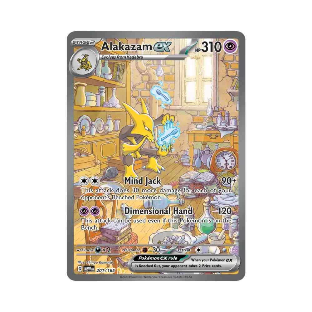 Simsala ex [Mind Jack | Dimensional Hand] (Alakazam ex) - 151 SV03.5 - #201 - EN - Near Mint