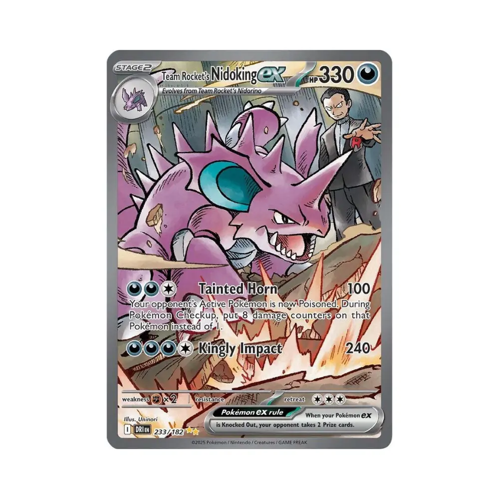 Team Rockets Nidoking ex (Team Rocket's Nidoking ex) - Destined Rivals - #233