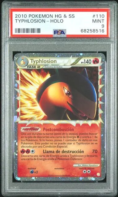 Typhlosion (Typhlosion) Holo 110 HeartGold & SoulSilver - ES - PSA MINT 9