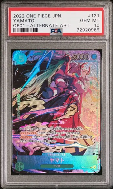 Yamato Alternate Art 121 One Piece OP01 - JP - PSA GEM MT 10