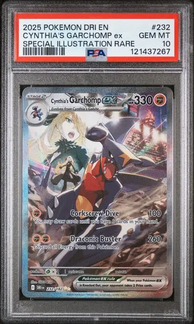 Cynthia's Garchomp ex Special Illustration Rare 232 Destined Rivals - EN - PSA GEM MT 10