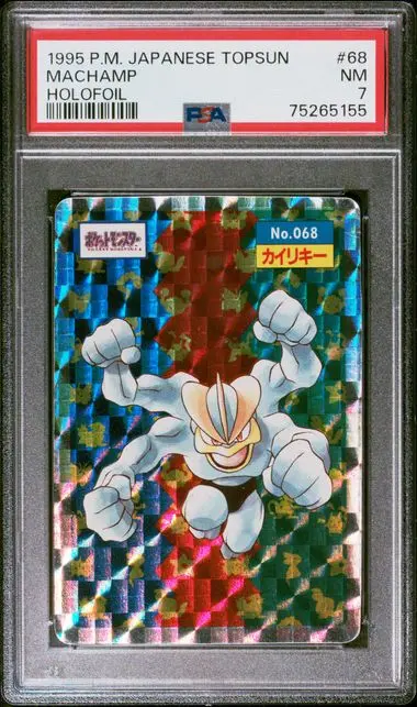 Machamp Holofoil 68 Topsun - JP - PSA NM 7