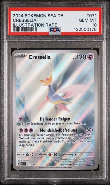 Cresselia Illustration Rare 071 Surging Sparks (SFA) - DE - PSA GEM MT 10