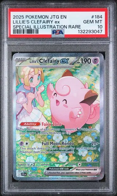 Lillie's Clefairy ex Special Illustration Rare 184 Journey Together - EN - PSA GEM MT 10