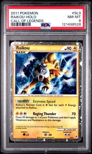 Raikou Holo SL9 Call of Legends - EN - PSA NM-MT 8