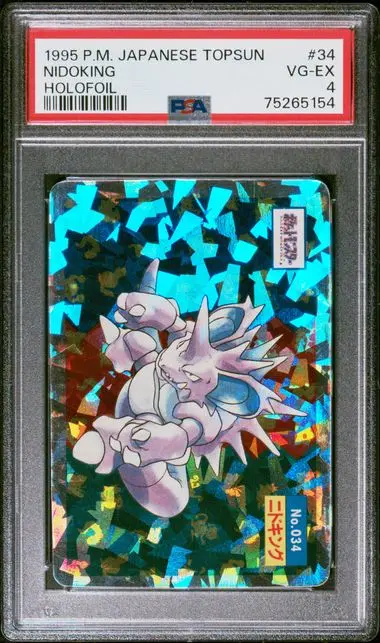 Nidoking Holofoil 34 Topsun - JP - PSA VG-EX 4