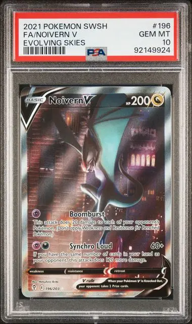 Noivern V Full Art 196 Evolving Skies - EN - PSA GEM MT 10