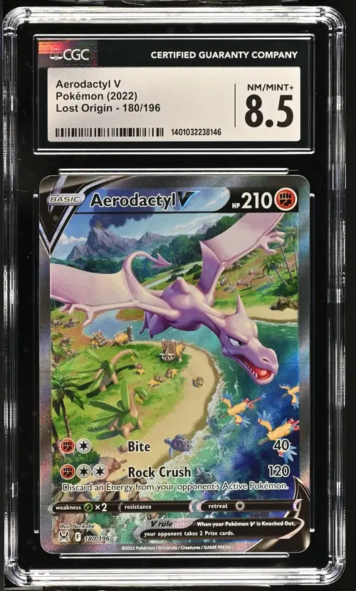 Aerodactyl V 180 Lost Origin - EN - CGC NM-MT+ 8.5