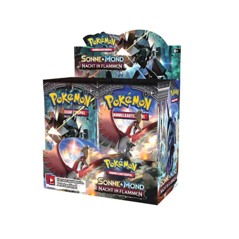 Pokemon Sonne & Mond Nacht in Flammen Display DE
