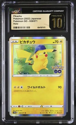 Pikachu Holo 028 Pokémon GO - JP - CGC PRISTINE 10