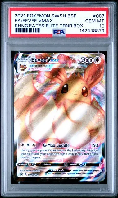 Eevee VMAX Full Art Promo 087 Shining Fates - EN - PSA GEM MT 10