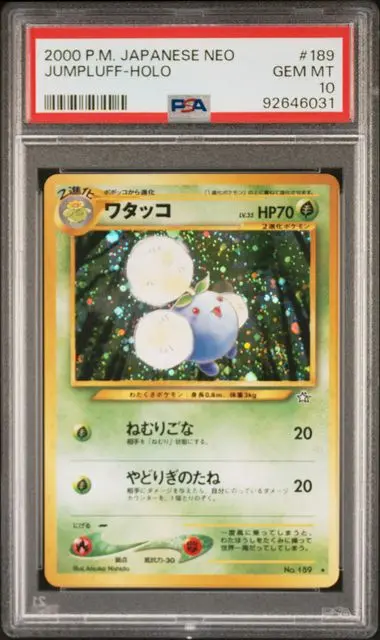 Jumpluff Holo 189 Neo Genesis - JP - PSA GEM MT 10