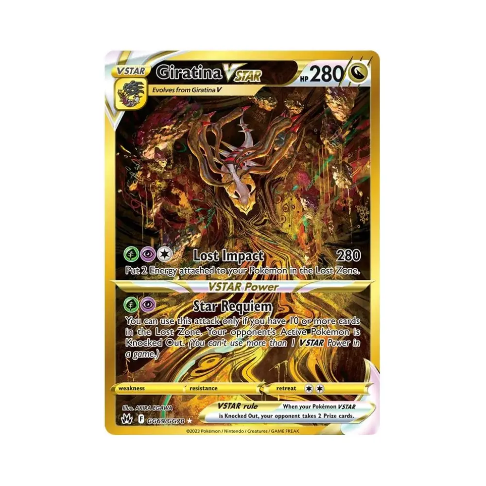 Giratina VSTAR [Lost Impact | Star Requiem] (Giratina VSTAR) - Crown Zenith SWSH12.5 - #GG69 - EN - Near Mint