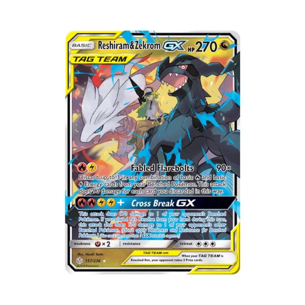Reshiram & Zekrom GX (Reshiram & Zekrom GX) - Welten im Wandel - #157