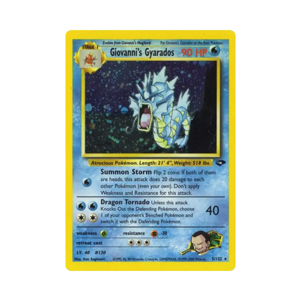 Giovanni's Gyarados Holo Gym Challenge ENG