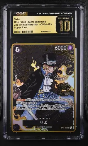 2024 One Piece 2nd Anniversary Set Japanese Sabo #OP04-083 CGC 10 Pristine