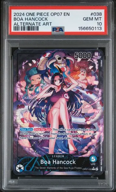 2024 One Piece Op07-500 Years in the Future Boa Hancock Alternate Art #038 PSA 10