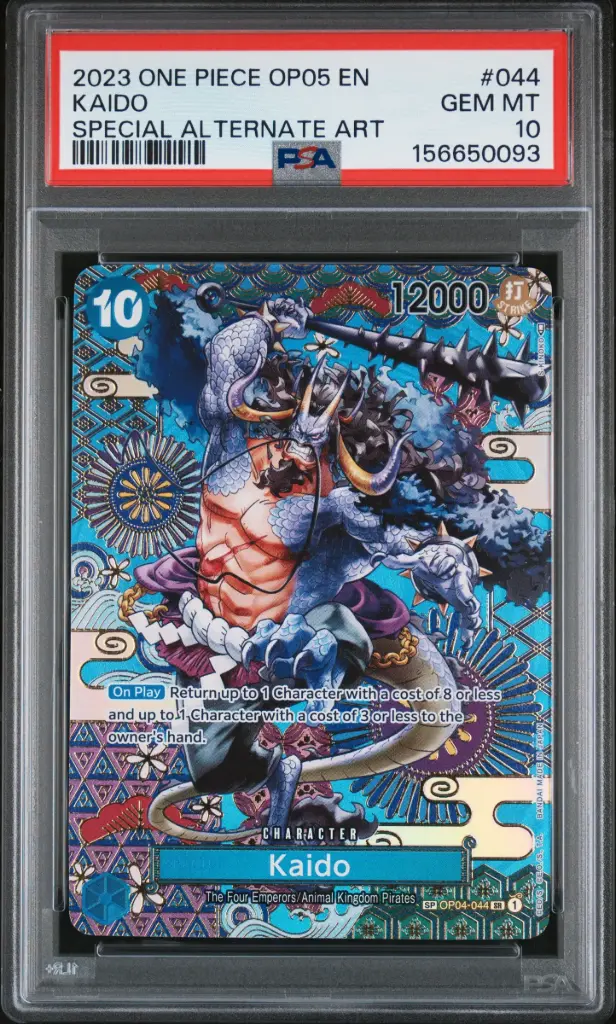 2023 One Piece Op05-Awakening of the New Era Kaido Special Alternate Art #044 PSA 10