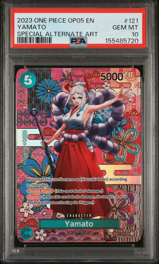 2023 One Piece Op05-Awakening of the New Era Yamato Special Alternate Art #121 PSA 10
