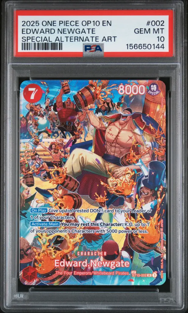 2025 One Piece Op10-Royal Blood Edward Newgate Special Alternate Art #002 PSA 10