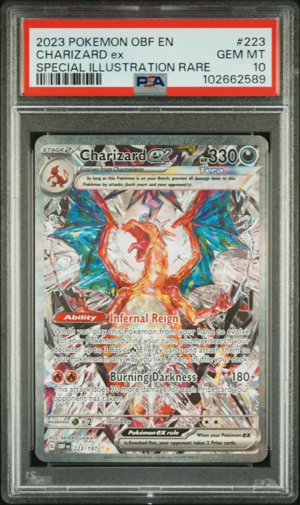 2023 Pokemon Obf En-Obsidian Flames Charizard Ex Special Illustration Rare #223 PSA 10