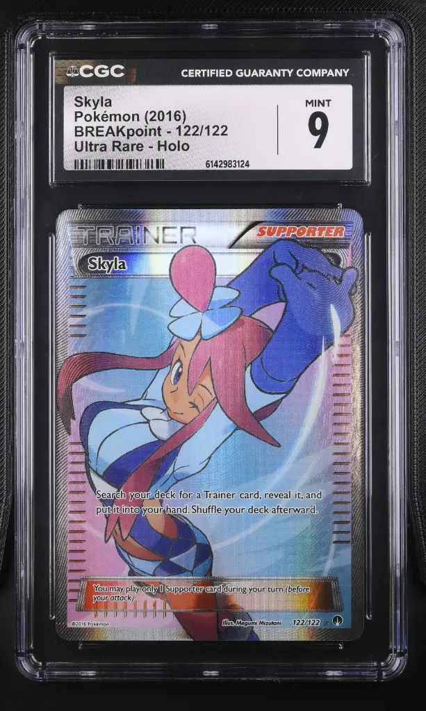 2016 Pokemon BREAKpoint Skyla Ultra Rare Holo #122/122 CGC 9