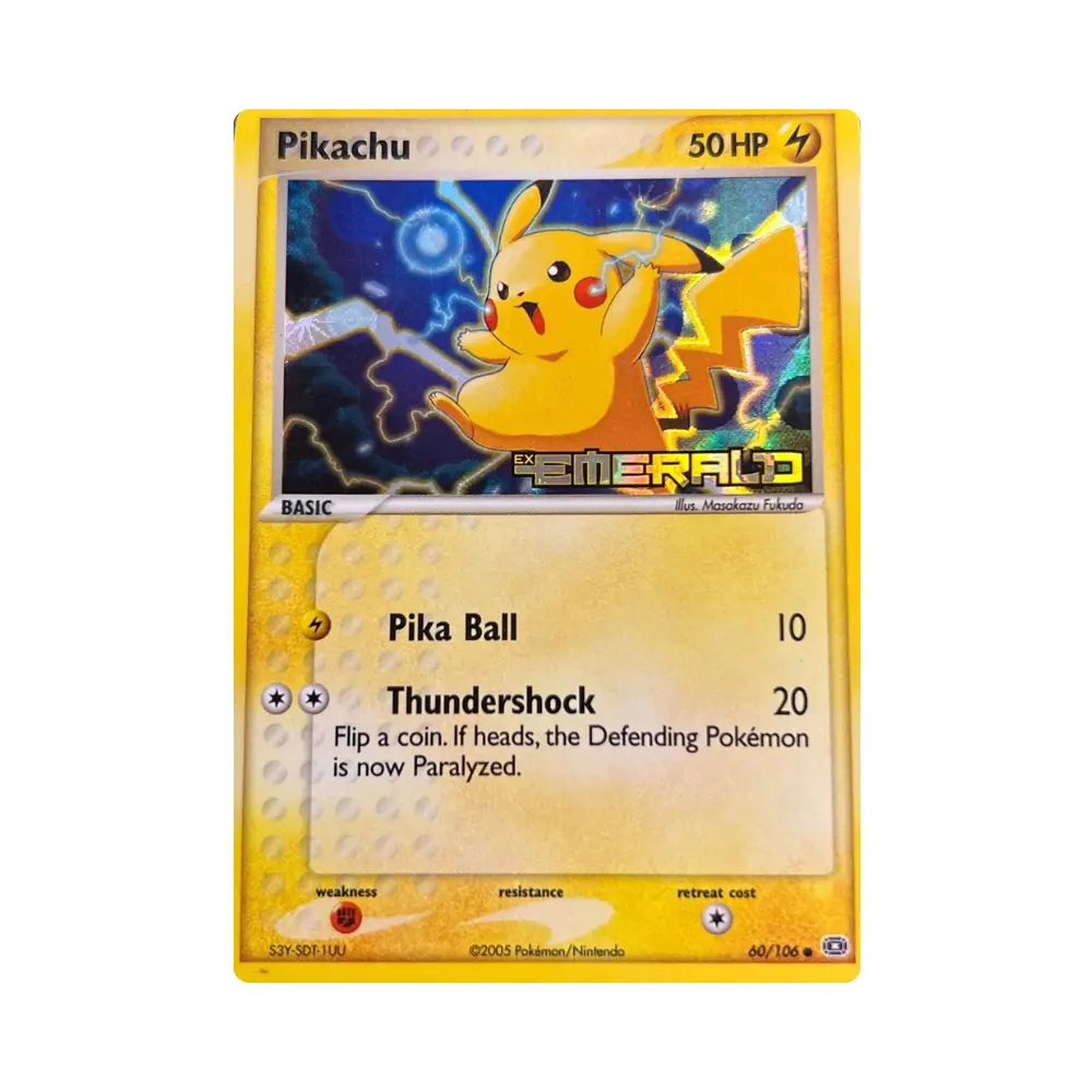 Pikachu [Pika Ball | Thundershock] (Pikachu) - EX Emerald - #60 - DE