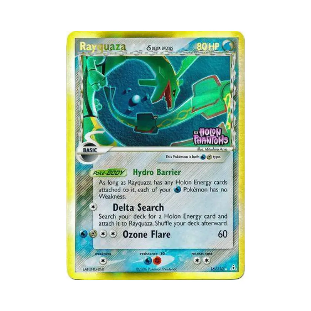 Rayquaza δ Delta Species (Hydro Barrier) - EX Holon Phantoms - #16 - DE
