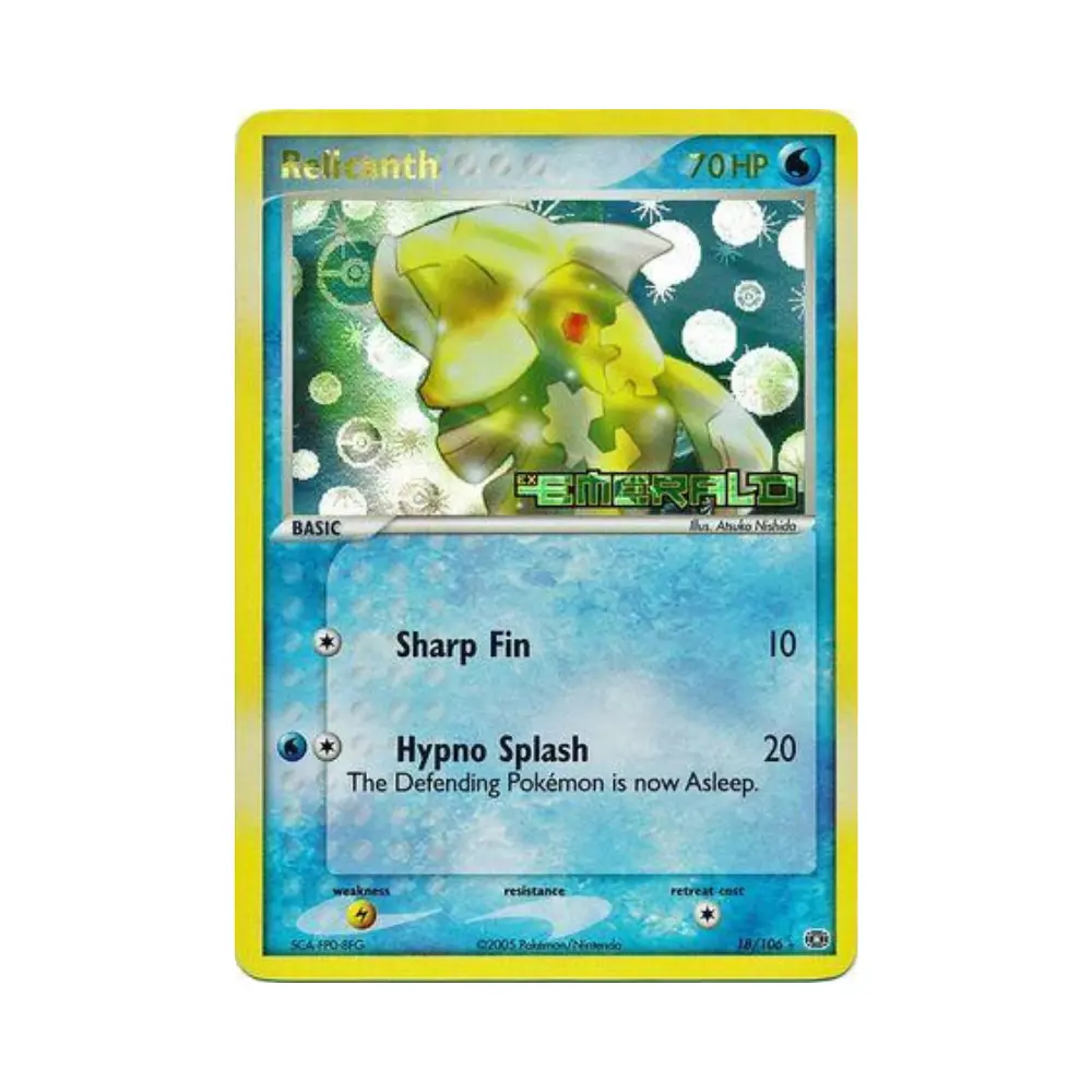 Relicanth [Sharp Fin | Hypno Splash] (Relicanth) - EX Emerald - #18 - DE