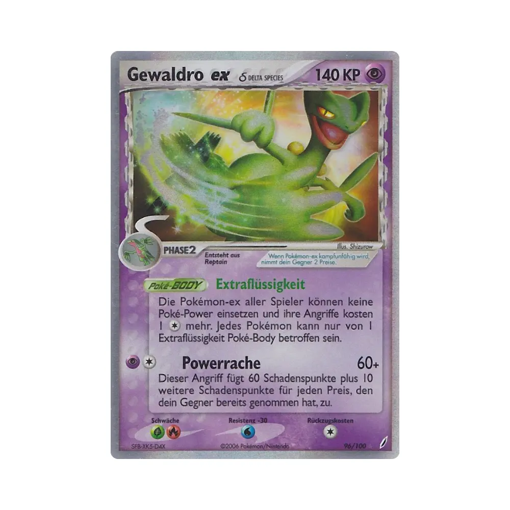 Gewaldro ex δ Delta Species [Extra Liquid | Power Revenge] (Sceptile ex δ Delta Species) - EX Crystal Guardians - #96 - DE