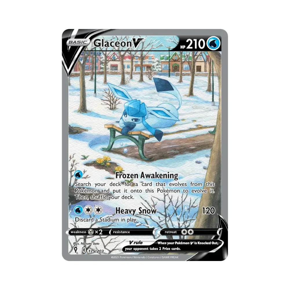 Glaziola V (Glaceon V) - Evolving Skies - #175 - DE
