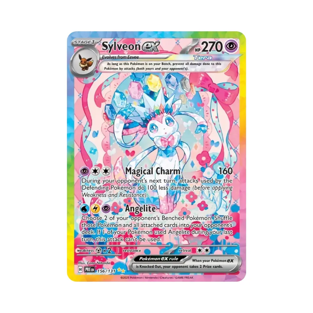 Feelinara ex [Magical Charm | Angelite] (Sylveon ex) - Prismatic Evolutions - #156 - DE