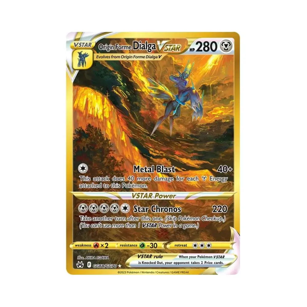 Ur-Dialga VSTAR [Metallexplosion | Sternenzeit] (Origin Forme Dialga VSTAR) - Crown Zenith SWSH12.5 - #GG68 - DE - Near Mint