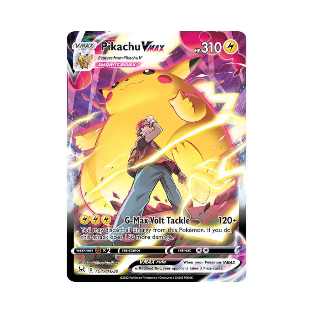 Pikachu VMAX [Giga-Volttackle] (Pikachu VMAX) - Lost Origin - #TG17 - EN