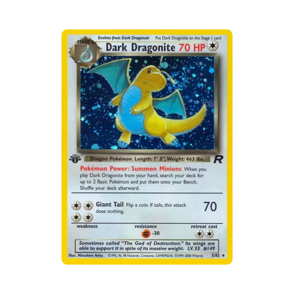 Dunkles Dragoran [Summon Minions | Giant Tail] (Dark Dragonite) - Team Rocket TR - #5 - EN - Near Mint - Holo