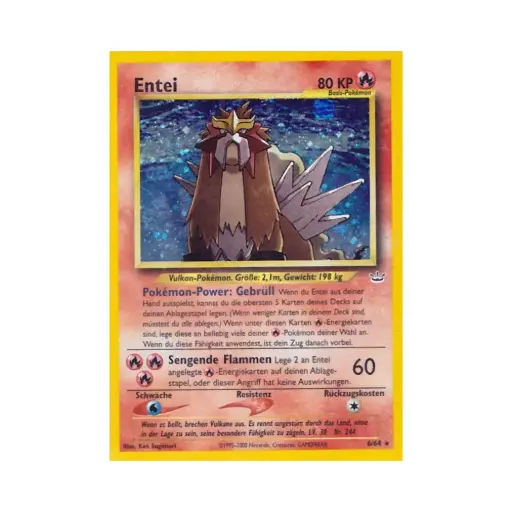 [DEK-NR-6-DE-NM] Entei (Entei) - Neo Revelation - #6