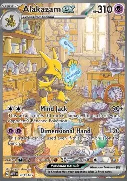 [DEK-MEW-201-EN-NM] Simsala ex (Alakazam ex) - 151 - #201