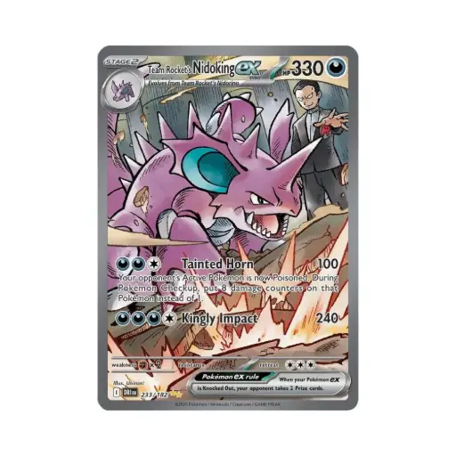 [DEK-DRI-233-EN-NM] Team Rockets Nidoking ex (Team Rocket's Nidoking ex) - Destined Rivals - #233