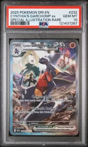 [SLAB-PSA-121437267] Cynthia's Garchomp ex Special Illustration Rare 232 Destined Rivals - EN - PSA GEM MT 10