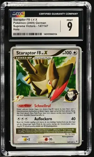 [SLAB-CGC-1401039863124] Staraptor FB Lv.X Holo 147-147 Supreme Victors - DE - CGC MINT 9