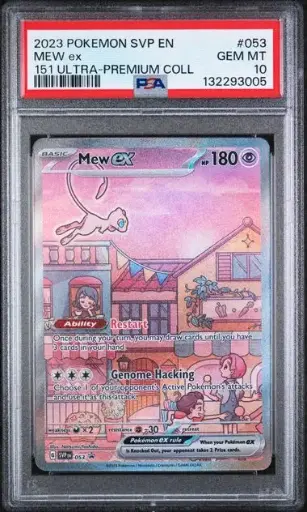 [SLAB-PSA-132293005] Mew ex Special Illustration Rare 053 151 Ultra-Premium Collection - EN - PSA GEM MT 10