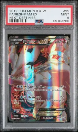 [SLAB-PSA-69103280] Reshiram EX Full Art 95 Black & White Next Destinies - EN - PSA MINT 9